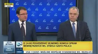PiS: PO stwarza wrażenie, że panuje chaos w policji