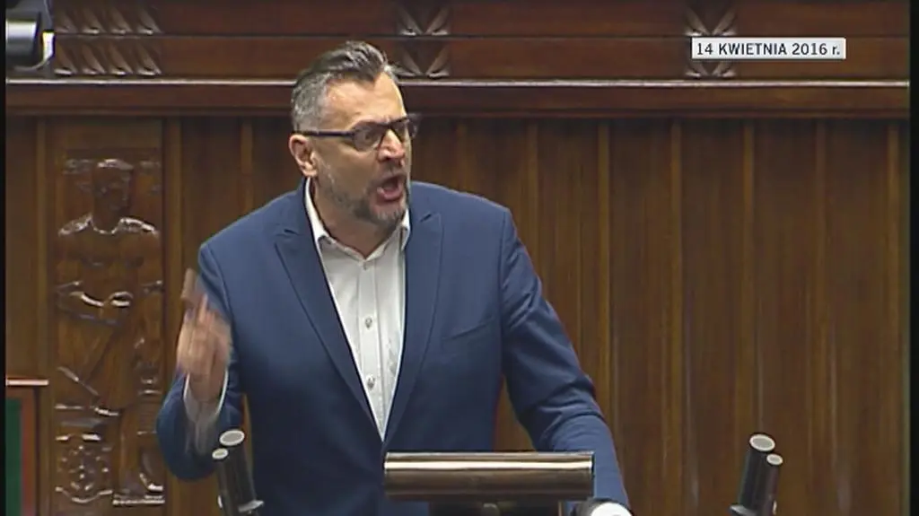 Tomasz Lenz został ukarany za swoje zachowanie 14 kwietnia w Sejmie