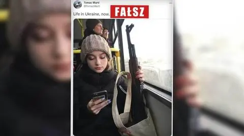Dziewczyna z kałasznikowem w autobusie. "Życie na Ukrainie teraz"? Nie