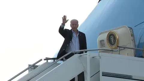 Joe Biden przed wylotem do Warszawy