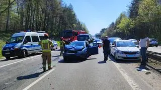 W zdarzeniu brało udział sześć aut 