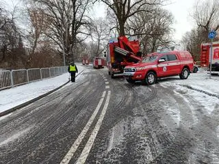 Na miejscu pracowały służby