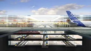 "Thames Hub" - lotnisko, dworzec kolejowy i port morski - projektu Normana Fostera
