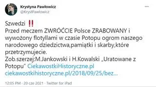 Krystyna Pawłowicz zabrała głos w mediach społecznościowych