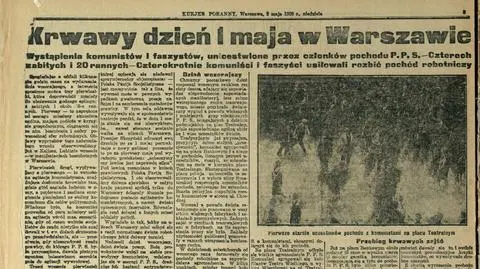 "Polała się krew, padły trupy, są ciężko ranni". Tragiczny 1 maja w Warszawie