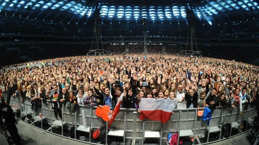 Fani w czasie koncertu