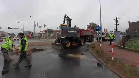 Utrudnienia na DK 45 w Wieluniu