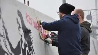 Murale informują o konwencji o prawach niepełnosprawnych