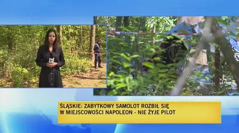 W lesie rozbiła się replika samolotu z czasów II wojny światowej