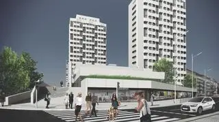 Wizualizacja od strony ronda Reagana