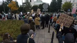 Protest przed Sejmem