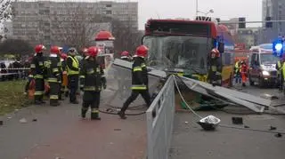 Zderzenie autobusu