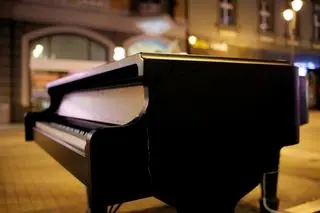 Fortepian w centrum Katowic