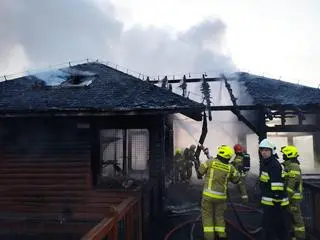 Pożar w zoo w Borysewie