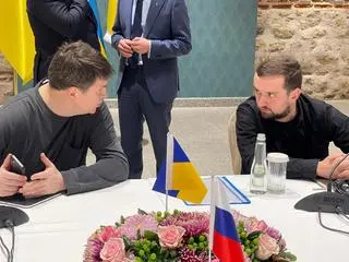 Ukraińscy negocjatorzy w Stambule [29.03.2022]