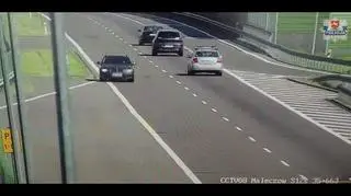 Auto jechało pod prąd