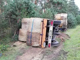 60-letni kierowca zginął w wypadku ciężarówki pod Pajęcznem