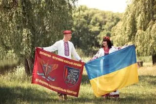 Ukraińska para. Zdjęcie udostępnione przez resort sprawiedliwości w Kijowie 