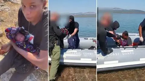 Przemytnicy ich porzucili, urodziła w upale na małej skalistej wyspie