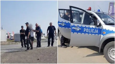 55-latek został zatrzymany na Wyspie Sobieszewskiej (wideo archiwalne)