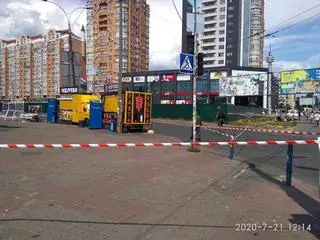 Na bazarze w Kijowie unieszkodliwiono dwa ładunki wybuchowe