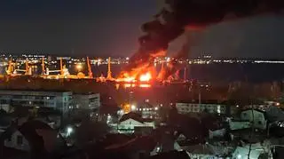 Eksplozja w porcie w Teodozji