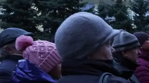 Protest przed urzędem w Piotrkowie Trybunalskim