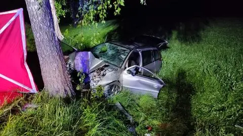 Samochód uderzył w drzewo. 16-latka zginęła na miejscu, cztery osoby są w szpitalu