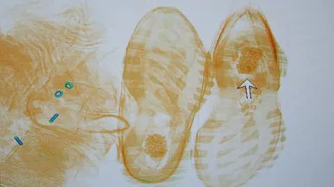 Buty z "niespodzianką" ktoś wysłał do aresztu