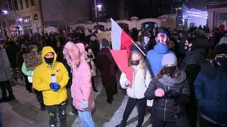 Protest w Łodzi