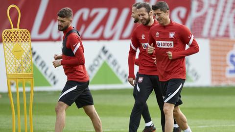 Powrót kapitana. Lewandowski trenował z reprezentacją