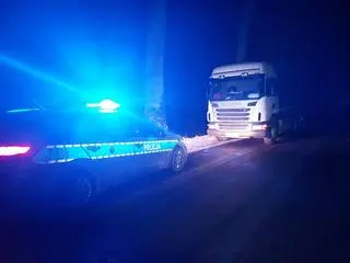 Pijany kierowca uciekał mleczarką