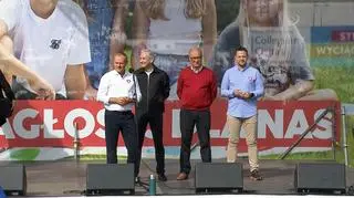 Donald Tusk, Robert Biedroń, Włodzimierz Czarzasty i Rafał Trzaskowski 