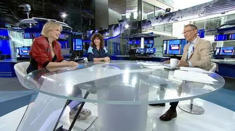 Bovska i Natalia Kukulska w studiu TVN24