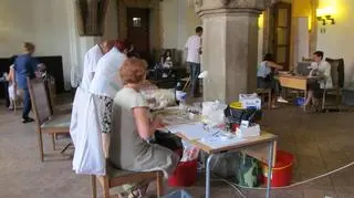 Wrocławianie oddający krew w ramach akcji "Nie ma wakacji bez donacji".