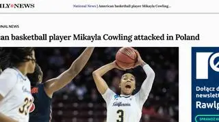  New York Daily News o sprawie pobicia koszykarki