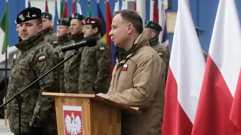 Andrzej Duda dziękuje żołnierzom stacjonującym w Bośni i Hercegowinie