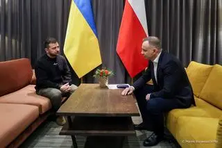 Wołodymyr Zełenski i Andrzej Duda