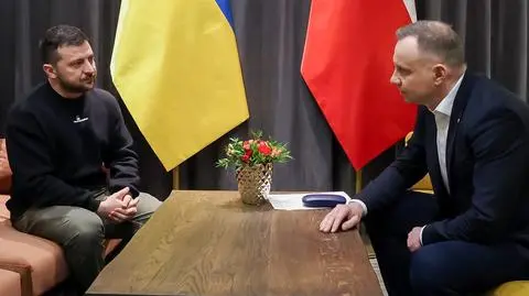 Wołodymyr Zełenski i Andrzej Duda