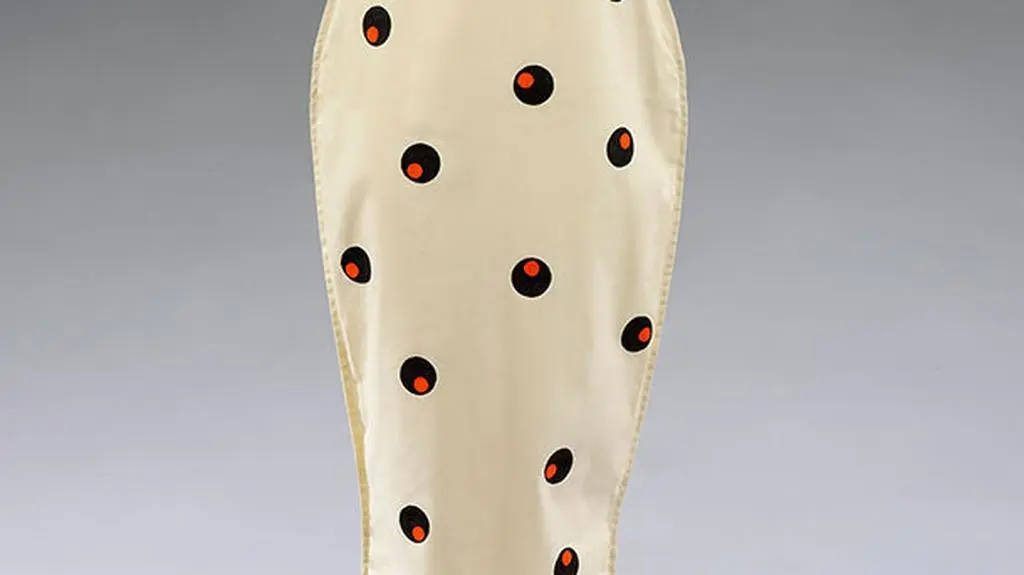 Suknia "Peacock eye" marki Modern Classics, 1980 rok