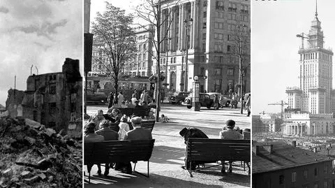 Ruins next to new investments. Post-war Warsaw captured by Adolf Duszek