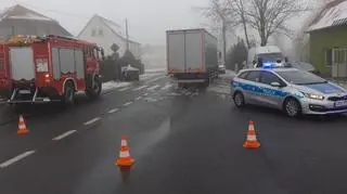 Kierowca fiata zmarł po przewiezieniu do szpitala