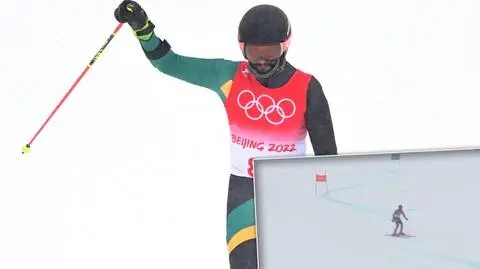 Pokonał olimpijską trasę po swojemu, strata do zwycięzcy była gigantyczna
