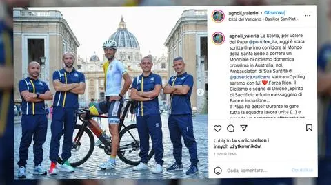 Stolica Apostolska z zawodnikiem w mistrzostwach świata. Start zawdzięcza żonie