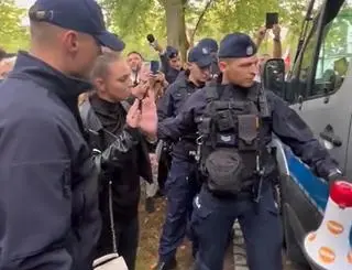 Interwencja policji wobec Kingi Gajewskiej