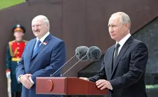Alaksandr Łukaszenka odwiedził Rosję i Władimira Putina w czerwcu tego roku  