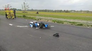 Wypadek w miejscowości Bałucz, zginął motocyklista