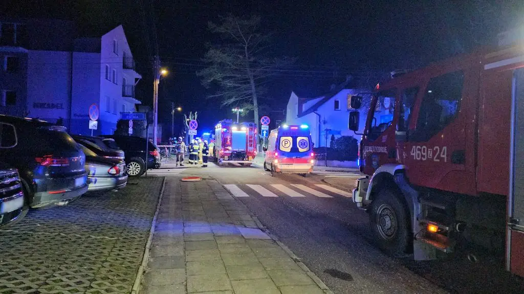 Miejsce wypadku Międzyzdrojach