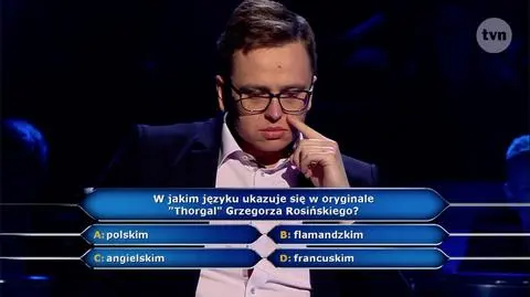 Pytanie w "Milionerach" za 125 tysięcy o "Thorgala" Grzegorza Rosińskiego