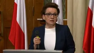 Anna Zalewska o zmniejszeniu obwodów